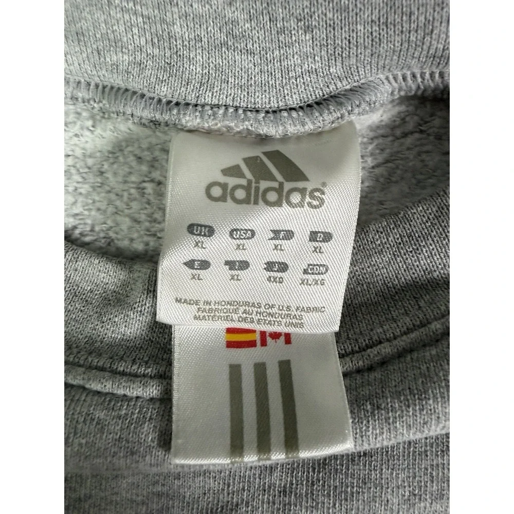 Vintage Y2K Adidas New York Mets MLB Crewneck Sweatshirt Gray Mens XL Official